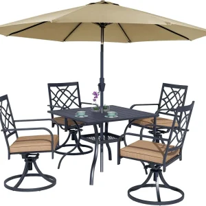 5-Piece Metal Outdoor Patio Furniture