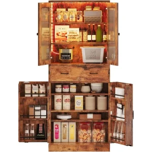 74.8 Tall Kitchen Pantry Storage Cabinet