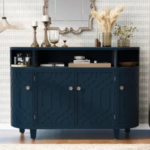 Curved Accent Cabinet 48-Inch
