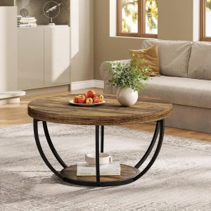 Round Coffee Table 32" Circle Coffee Table