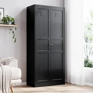 Metal Storage Cabinet 2 Doors 5 adjustable Shelves